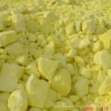 Enxofre amarelo brilhante, amarelo brilhante 99,5% Prensado / granulado / enxofre em pó